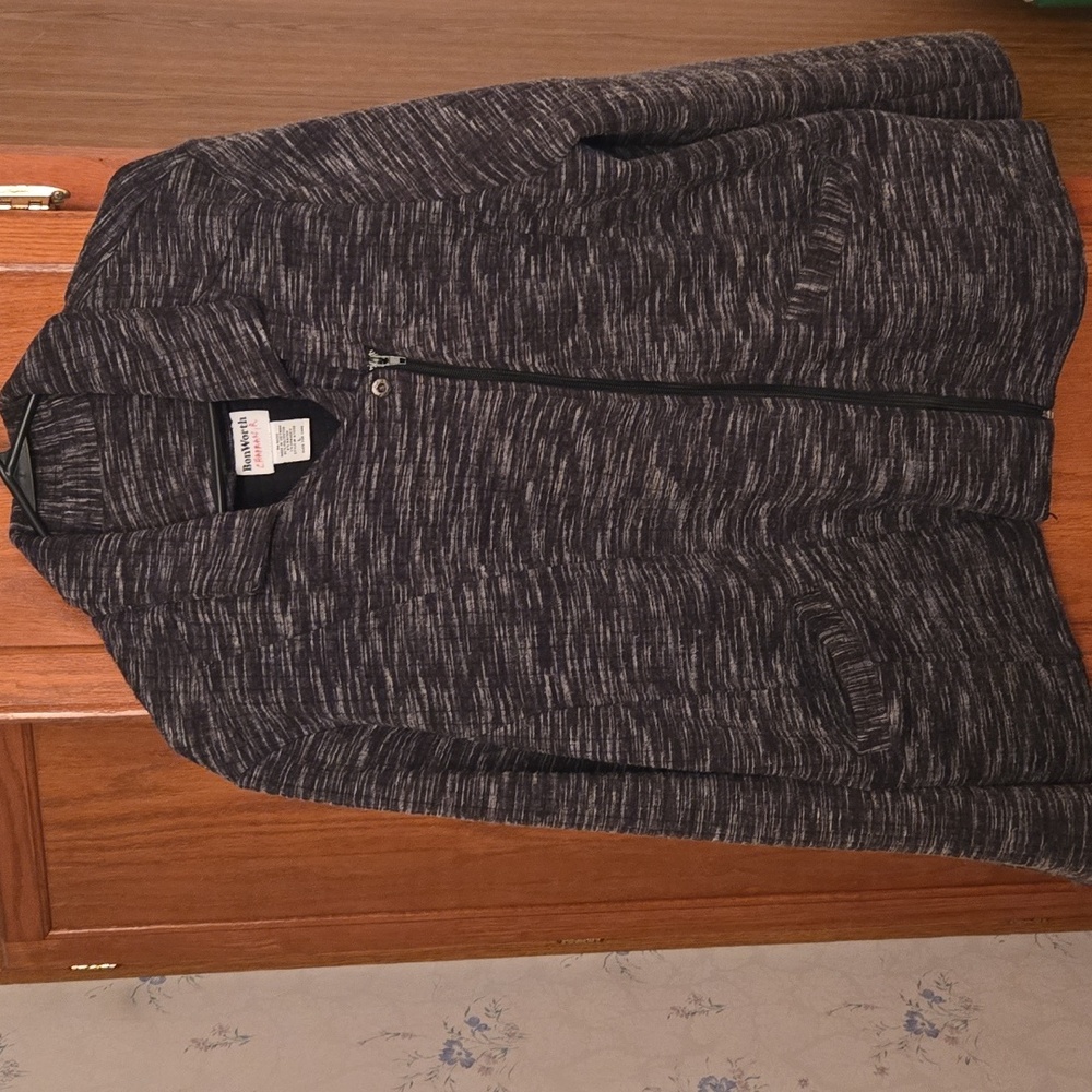 BonWorth Women's Black and Gray Lightweight Jacket